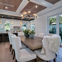 Dining room table and lighting