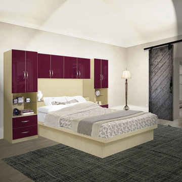Studio Pier Wall Platform Bed with Matte Headboard