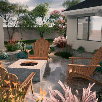 Complete Front & Backyard Landscape Design – 2D & 3D (California)