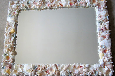 Visually Light Seashell Mirror