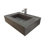 Custom Concrete Trough Sink - Contemporary - Bathroom Sinks - Omaha ...