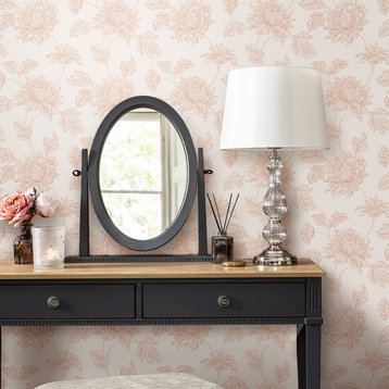 Laura Ashley Stratton Plaster Pink Wallpaper