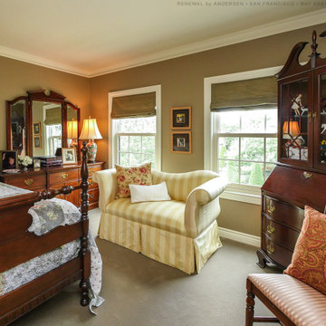 White Classic Style Windows in Beautiful Bedroom - Renewal by Andersen San Franc