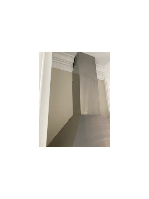 Crown Molding Flaw Around Vent Hood Stack