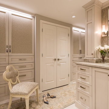 Master Bath in Luxe Transitional Hi-Rise Residence