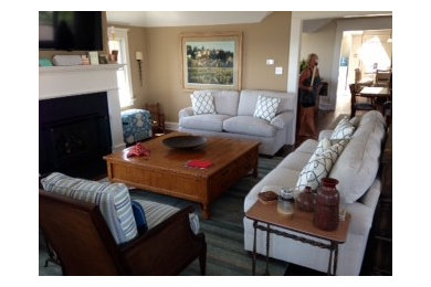 Transitional family room photo in Other