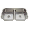 MR Direct 512 Low Divide Double Bowl Stainless Steel Sink