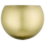 Livex Lighting - Livex Lighting 1 Light Satin Brass Wall Sconce - The clean and crisp Piedmont 1-light half moon sconce makes a contemporary statement with the smooth curve of its satin brass finish shade.