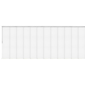 Archard 12-Panel Track Extendable Vertical Blinds 140-260"W
