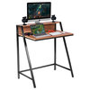 Costway 2 Tier Computer Desk PC Laptop Table Study Writing Home Workstation