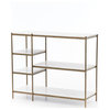 Lily Console Table,Antique Brass