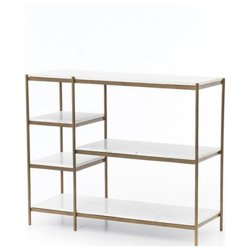 Lily Console Table,Antique Brass