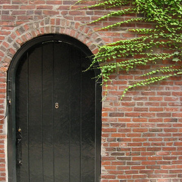 Courtyard entry door from alley