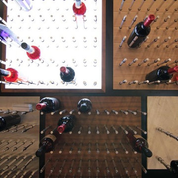 Vin De Garde - Nek-Rite Series/Wine Wall Series Modern Wine Cellar Designs ICFF