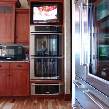 Contemporary Kitchen Television Installation