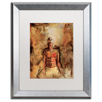 Joarez 'Totally Surrender' Framed Art, Silver Frame, 16"x20", White Matte
