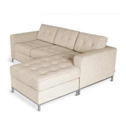 Jane LOFT Bi-Sectional-Totem Pebble Fabric - Products