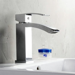 Elegant Solid Brass Bathroom Sink Faucet Chrome Finish T0520 - Bathroom Sink Faucets