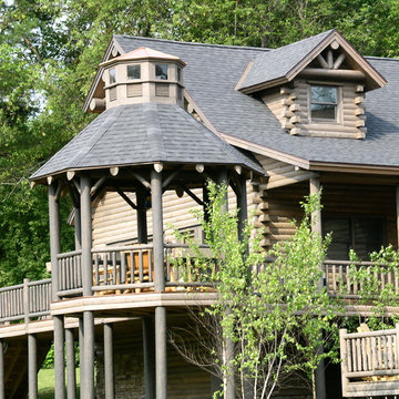 Big Twig Homes. Extreme Home Makeover Katahdin cedar log home
