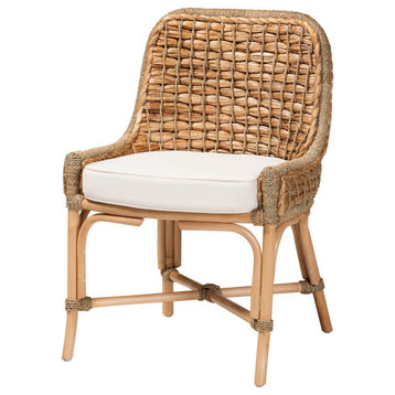 Zoey Modern Bohemian Collection, Dining Side Chair With Cushion