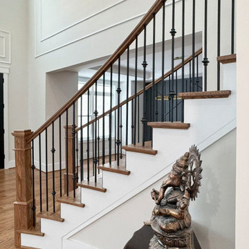 Project #117 | Custom Twist on a Classic L-Shaped Stair