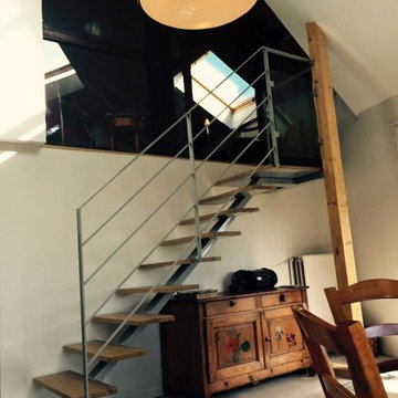 escalier limon central