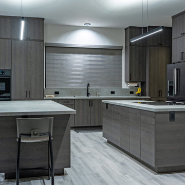 Dark Oak Laminate: An Individual Kitchen