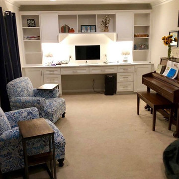 Formal Living Room Converted to Family Study