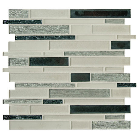 Anacapri Blend Interlokcing Glass Mosaic, 15 Sheets