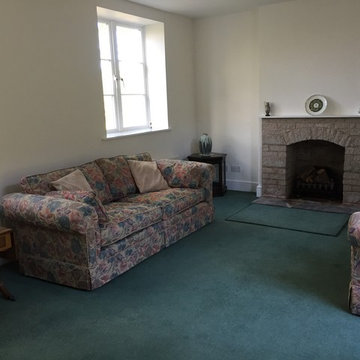 Living Room Damp Proofing and Refurbishment - Leominster