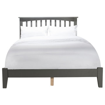 Mission Traditional Bed, Atlantic Gray, Full