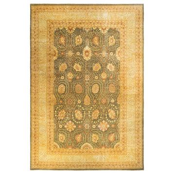 Mogul, One-of-a-Kind Hand-Knotted Area Rug Green, 12'2"x18'5"