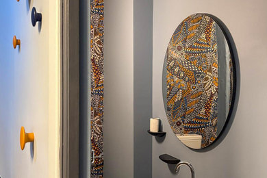 Réalisation d'un WC et toilettes design.