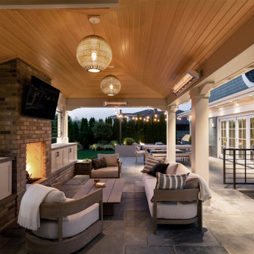 Sand Point Home Theater and Backyard Pavillion