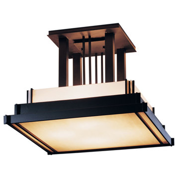 Hubbardton Forge 123715-1015 Steppe Large Semi-Flush in Soft Gold