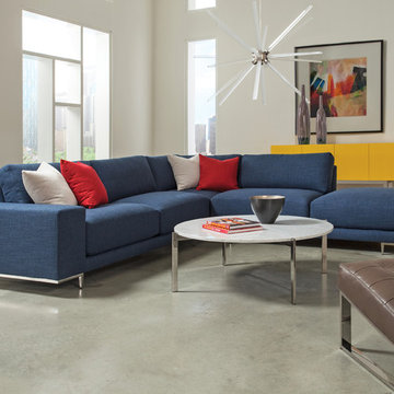 Thayer Coggin Living Space with Hangover Modular Sectional