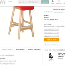 Bar stools dimension