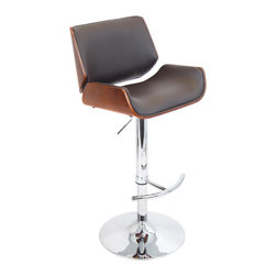 Santi Bar Stool - CHERRY/BROWN - Bar Stools And Counter Stools