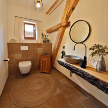 rustic chic - bathrooms/powder rooms