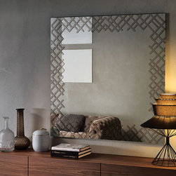 Jersey Square Wall Mirror by Cattelan Italia - $1,385.00 - Wall Mirrors