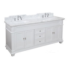 Canada Bathroom Vanities Houzz Kitchen Bath Collection Elizabeth 72 Double Bathroom Vanity Base White Top