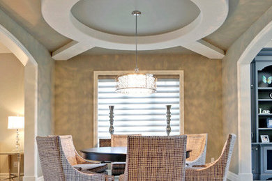 Dining room - transitional dining room idea in Calgary