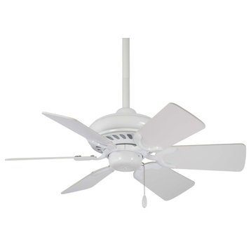 MinkaAire White Supra 32" 6-Blade Indoor Ceiling Fan