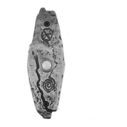 Hawk Hill Hardware - Petroglyph Doorbell, Luxury Decorative Hardware, Satin - Doorbells And Chimes