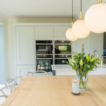 Copse Green and Partridge Grey Shaker Kitchen