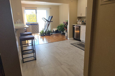 Example of a trendy home design design in New York