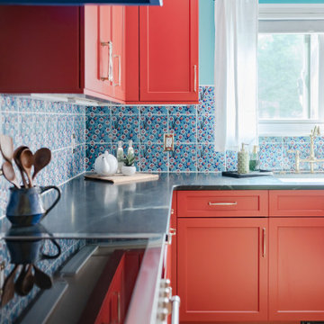 Turkish Tea Room Inspired Colorful Kitchen