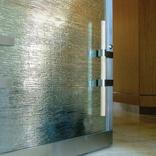 Glass in door
