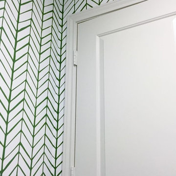 Wallcovering Installation of Serena & Lily Feathers