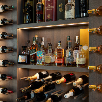 Bespoke wine cabinet and hallway storage